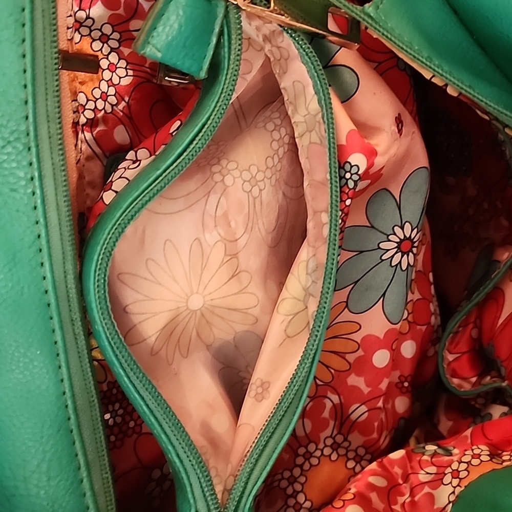 Revolution Green Studded Vegan Purse - Picture 6 of 9
